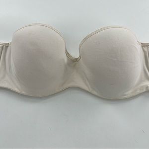 Cream lilette 34c strapless bra clear straps 4/$25
